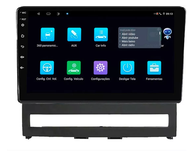 Multimidia Fiat Siena 9p Android Octacore 4GB Carplay