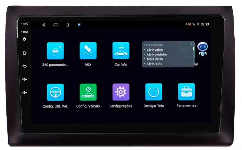 Multimidia Fiat Stilo 9p Android Octacore 4gb Carplay 4g