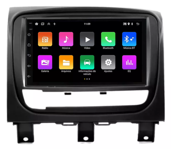 Multimidia Fiat Strada 7p Android Quadcore 2gb Carplay