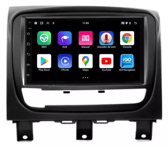 Multimidia Fiat Strada 7p Android Quadcore 2gb Carplay