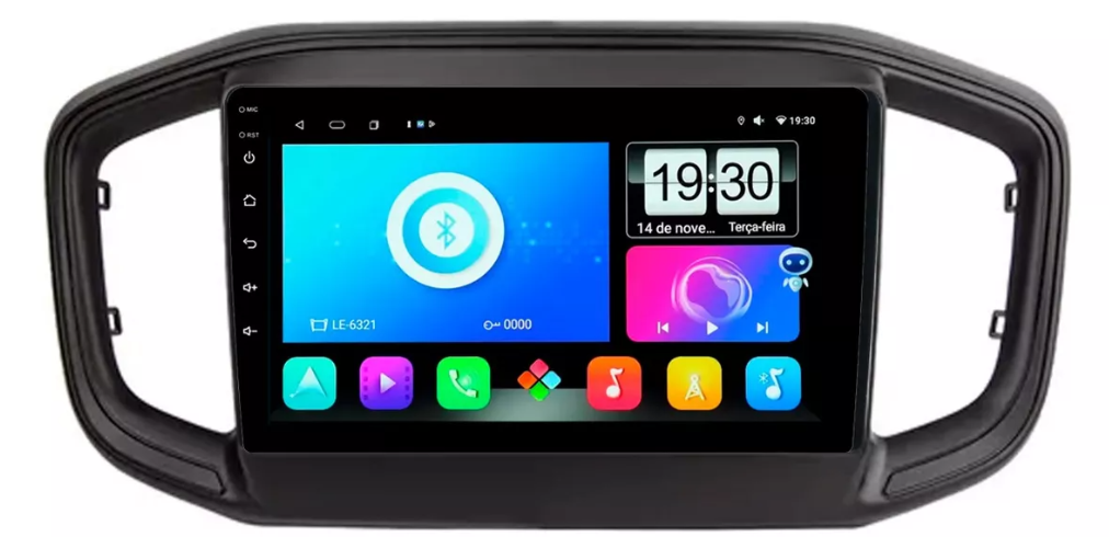 Multimidia Fiat Strada 9p Android Octacore 6gb Carplay 4g