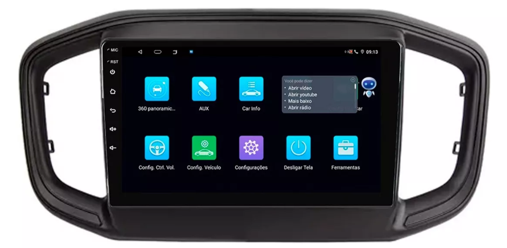 Multimidia Fiat Strada 9p Android Octacore 6gb Carplay 4g
