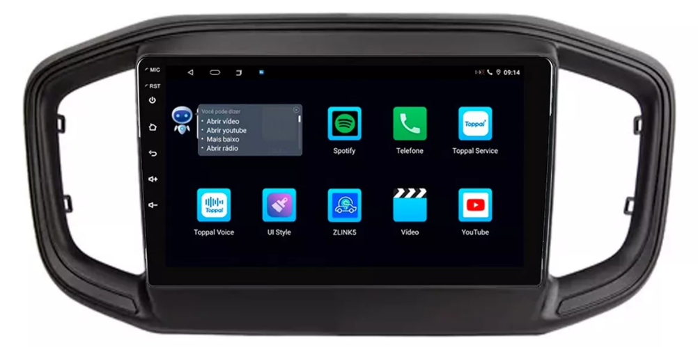 Multimidia Fiat Strada 9p Android Octacore 6gb Carplay 4g
