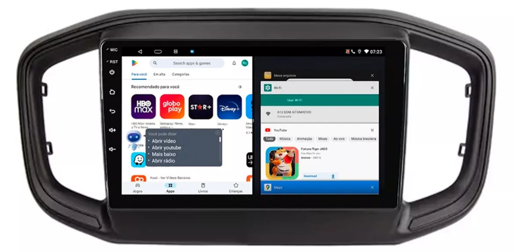 Multimidia Fiat Strada 9p Android Octacore 6gb Carplay 4g
