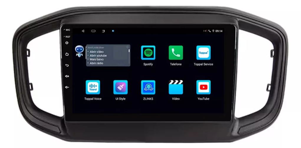 Multimidia Fiat Strada 9p Android Quadcore 2gb Carplay