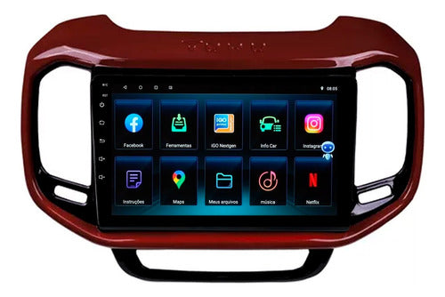 Multimidia Fiat Toro 9p Android  Carplay