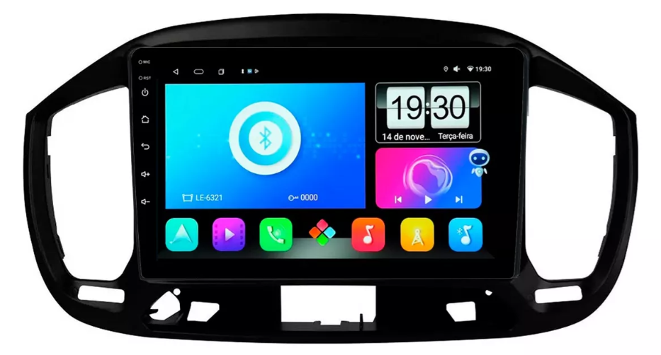 Multimidia Fiat Uno 9p Android Octacore 4GB Carplay