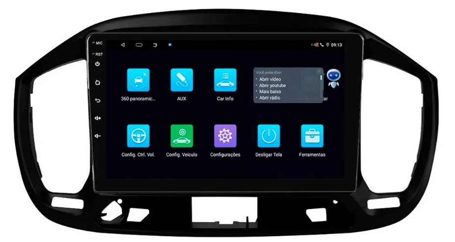 Multimidia Fiat Uno 9p Android Octacore 4GB Carplay