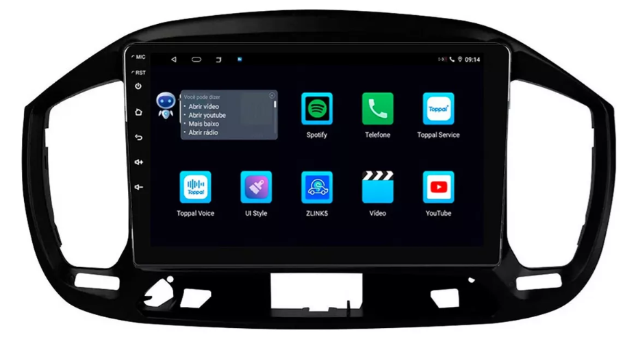 Multimidia Fiat Uno 9p Android Octacore 4GB Carplay