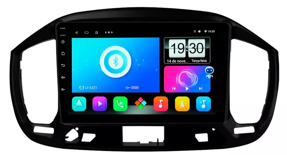 Multimidia Fiat Uno 9p Android Octacore 6gb Carplay 4g
