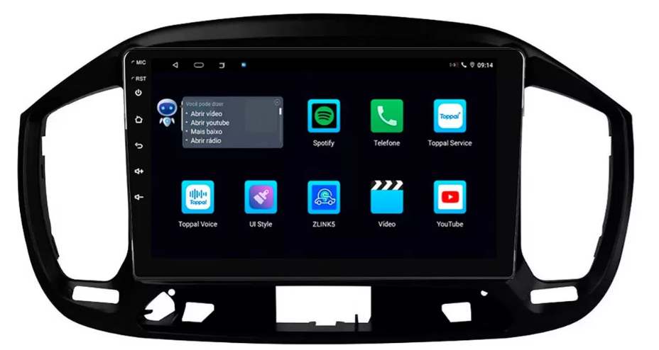 Multimidia Fiat Uno 9p Android Octacore 6gb Carplay 4g