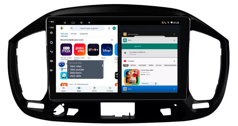 Multimidia Fiat Uno 9p Android Octacore 6gb Carplay 4g