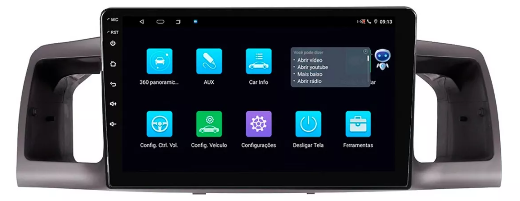 Multimidia Fielder 9p Android Octacore 4GB Carplay