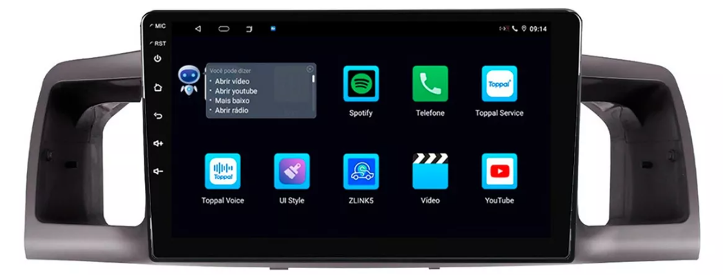 Multimidia Fielder 9p Android Octacore 4GB Carplay