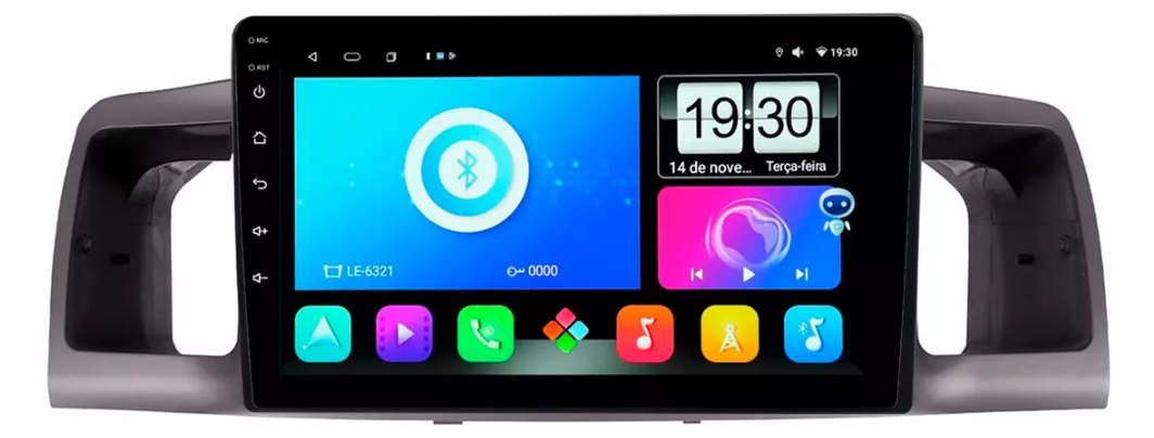 Multimidia Fielder 9p Android Quadcore 2gb Carplay