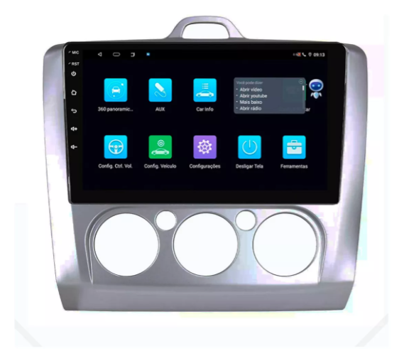 Multimidia Focus 9p Android Octacore 6gb Carplay 4g - COD 933