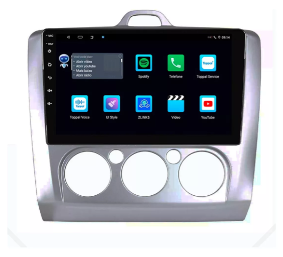 Multimidia Focus 9p Android Octacore 6gb Carplay 4g - COD 933