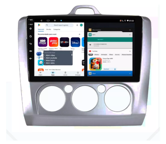 Multimidia Focus 9p Android Octacore 6gb Carplay 4g - COD 933