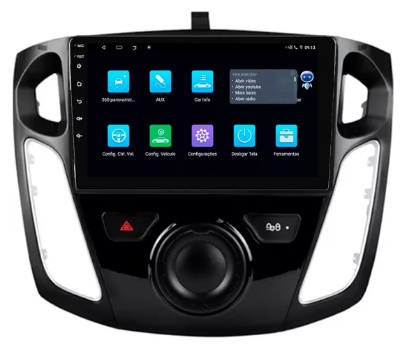 Multimidia Focus 9p Android Octacore 6gb Carplay 4g - COD 959