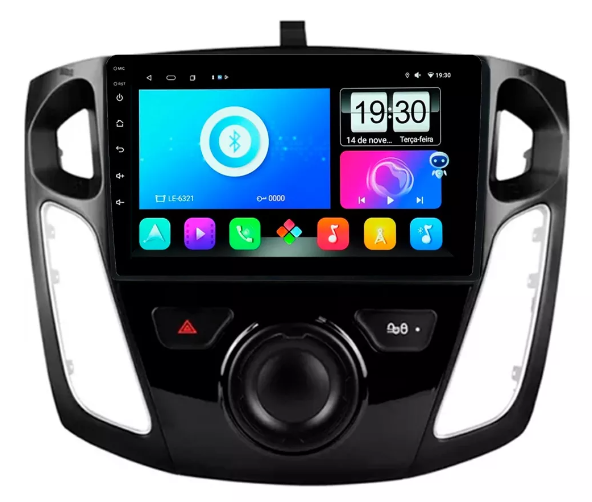 Multimidia Focus 9p Android Quadcore 2gb Carplay - COD 1245