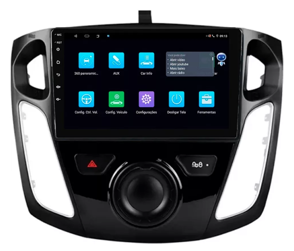 Multimidia Focus 9p Android Quadcore 2gb Carplay - COD 1245