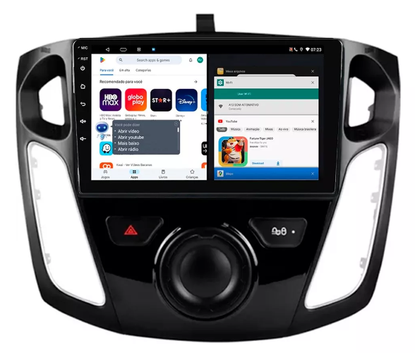 Multimidia Focus 9p Android Quadcore 2gb Carplay - COD 1245