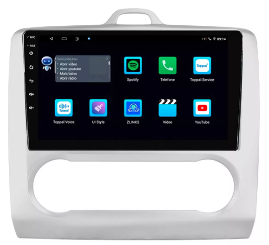 Multimidia Focus 9p Android Quadcore 2gb Carplay - COD 1247