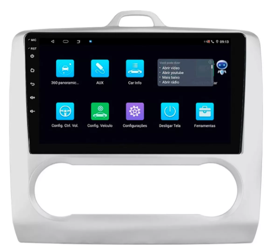 Multimidia Focus 9p Android Quadcore 2gb Carplay - COD 1247