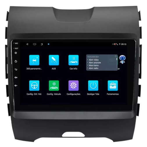 Multimidia Ford Edge 9p Android Octacore 6gb Carplay 4g