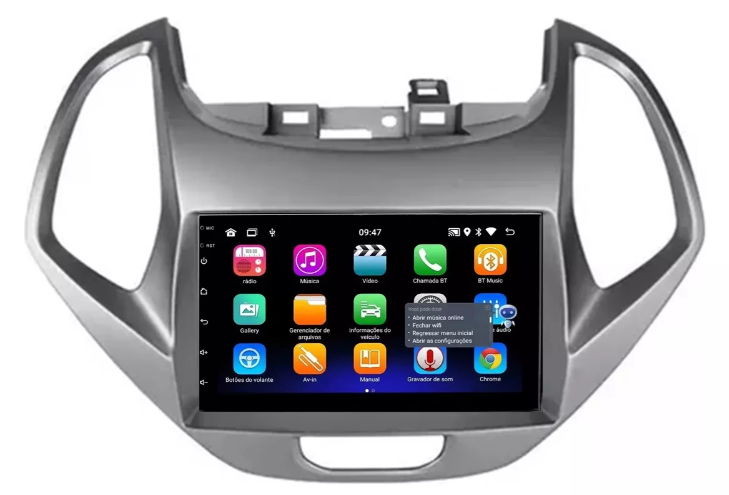 Multimidia Ford Ka 7p Android OctaCore 4gb Carplay Voz