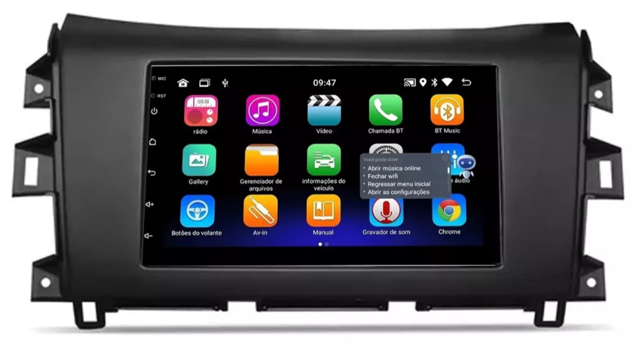 Multimidia Frontier 17/22 7p Android OctaCore 4gb Carplay Voz