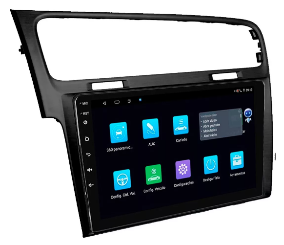 Multimidia Golf Mk7 9p Android Octacore 4GB Carplay