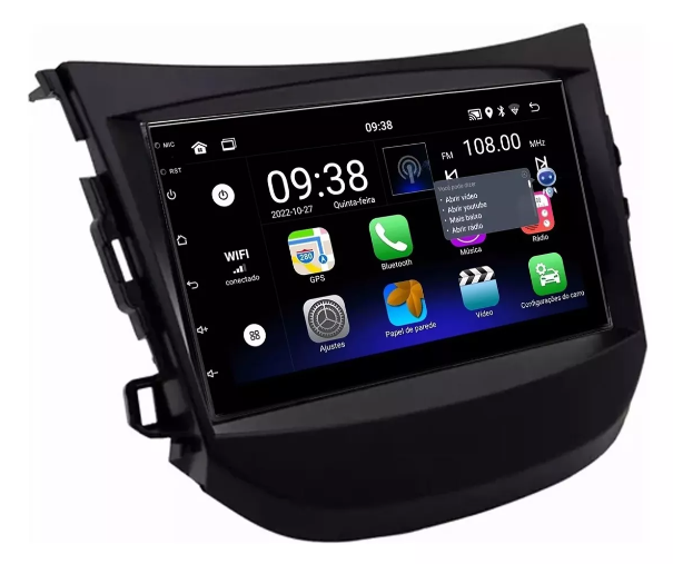 Multimidia Hb20 7p Android OctaCore 4gb Carplay Voz