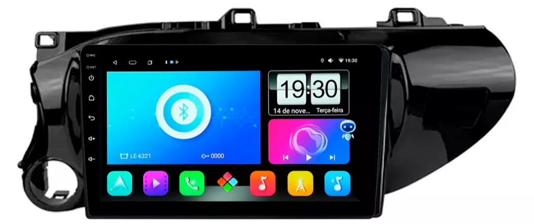 Multimidia Hilux 9p Android Quadcore 2gb Carplay