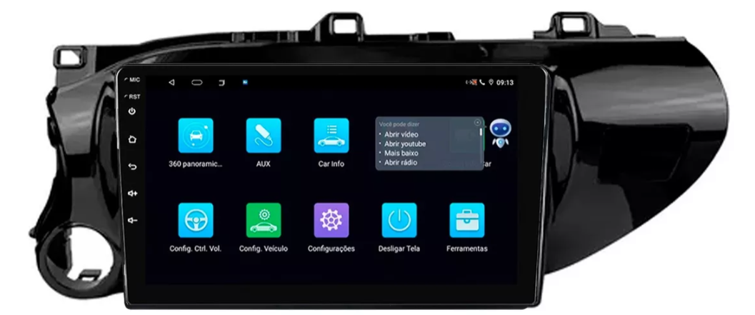 Multimidia Hilux 9p Android Quadcore 2gb Carplay