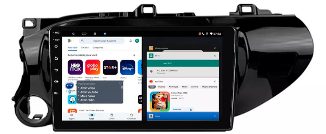 Multimidia Hilux 9p Android Quadcore 2gb Carplay