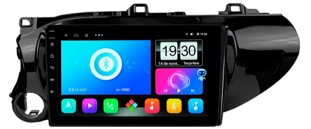 Multimidia Hilux 9p Android Octacore 4GB Carplay