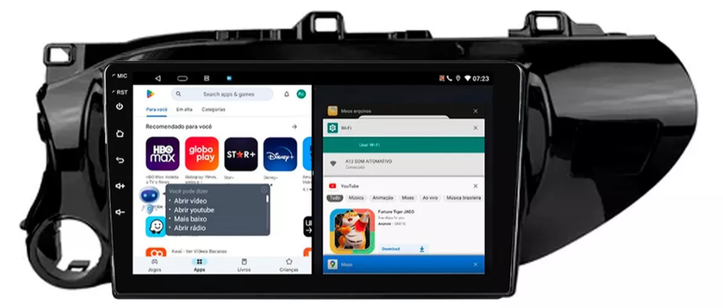 Multimidia Hilux 9p Android Octacore 4GB Carplay