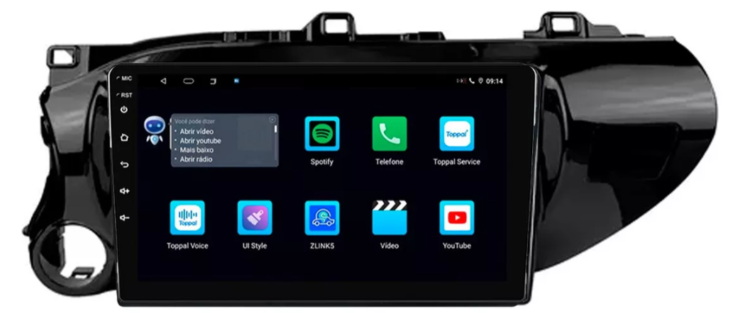 Multimidia Hilux 9p Android Octacore 6gb Carplay 4g