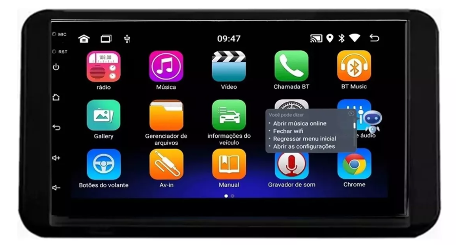 Multimidia Hilux Sw4 7p Android OctaCore 4gb Carplay Voz