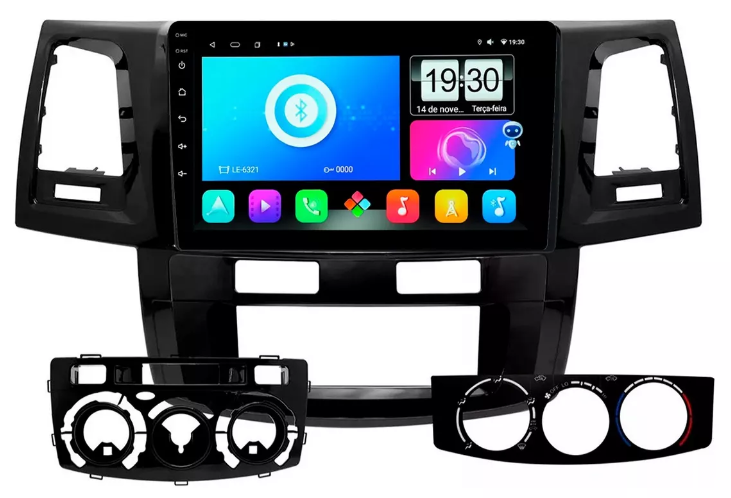 Multimidia Hilux Sw4 9p Android Octacore 4GB Carplay