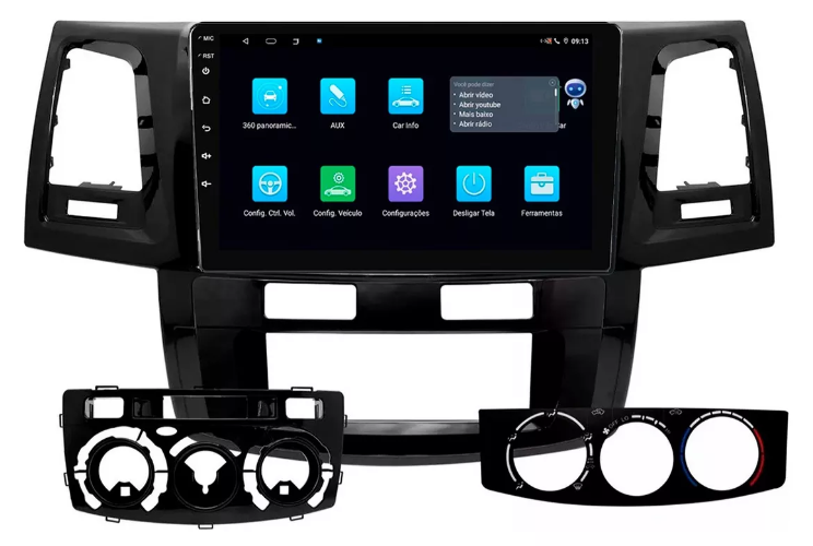 Multimidia Hilux Sw4 9p Android Octacore 4GB Carplay