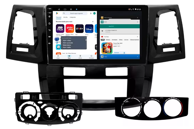 Multimidia Hilux Sw4 9p Android Octacore 4GB Carplay