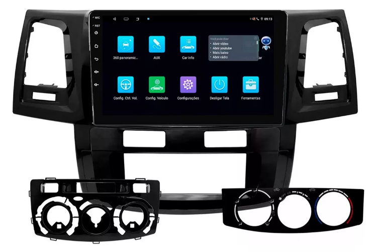 Multimidia Hilux Sw4 9p Android Octacore 6gb Carplay 4g
