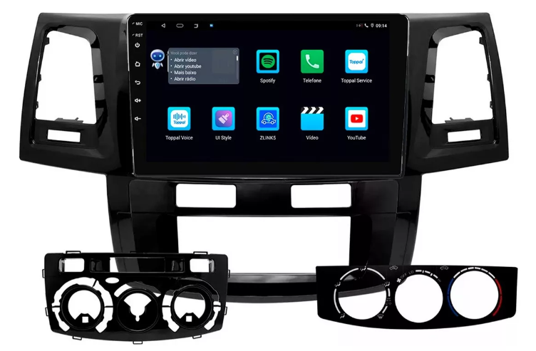 Multimidia Hilux Sw4 9p Android Octacore 6gb Carplay 4g