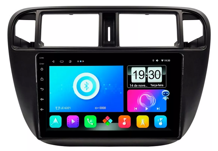 Multimidia Honda Civic 9p Android Octacore 4GB Carplay