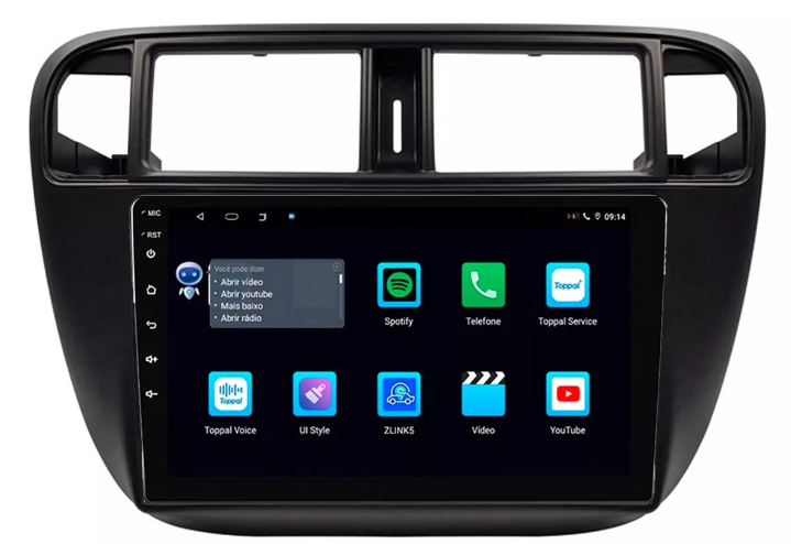 Multimidia Honda Civic 9p Android Octacore 4GB Carplay