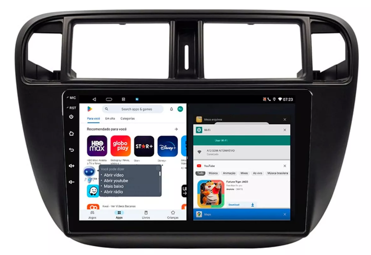 Multimidia Honda Civic 9p Android Octacore 4GB Carplay
