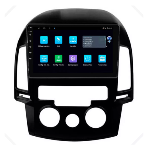 Multimidia I30 Analogico 9p Android Octacore 6gb Carplay 4g
