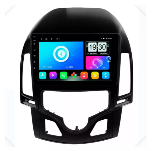 Multimidia I30 Digital 9p Android Octacore 6gb Carplay 4g - COD 913